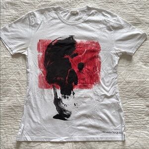 Alexander McQueen White Punk Skull Tshirt